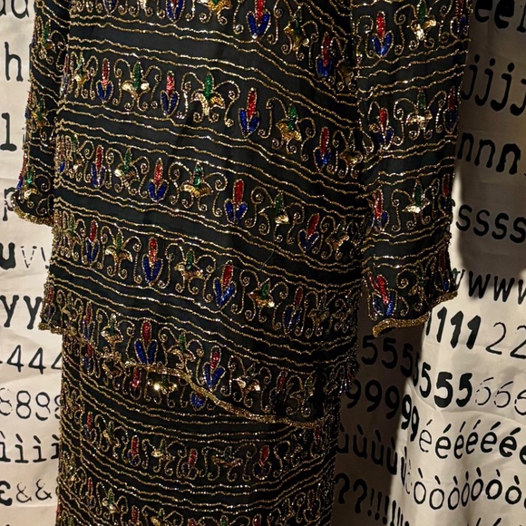 Vintage Beaded 2 Piece Skirt set - Picture 9 of 12